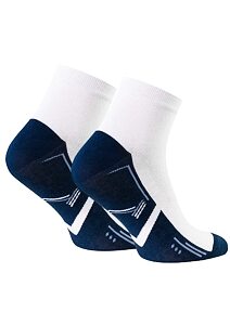 Kotníčkové ponožky pro muže Steven 318054 bílo-navy