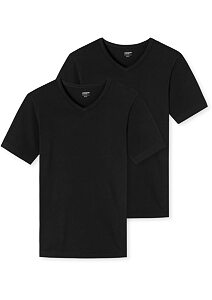 Pánské podvlékací tričko Uncover by Schiesser 173906 černé 2 pack