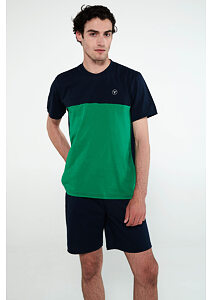 Pánské pyžamo Vamp s krátkými rukávy 20663 zelené