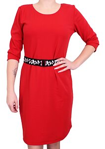 Moderní dámské šaty Sabatti 23309 červené