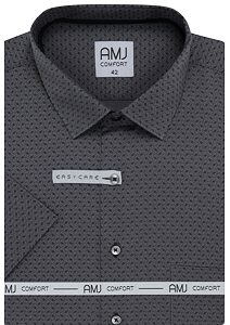 Elegantní košile pro muže AMJ Comfort VKBR 1361 grafit