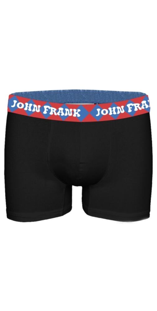 Boxerky pro muže John Frank s micromodalem JFBMODHYPE41 černé