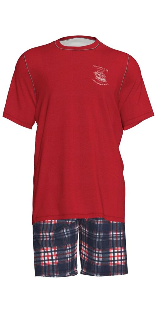 Pánské pyžamo Oneira 6147 - červená