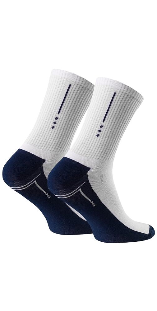 Pánské ponožky Steven 363057 bílo-navy