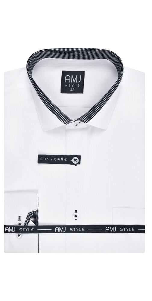 Košile AMJ Style Slim VDSZ 805 - bílá