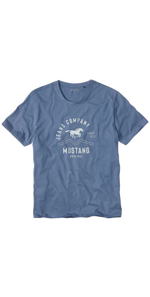 Pánské tričko s krátkým rukávem Mustang 4223-2100 jeans
