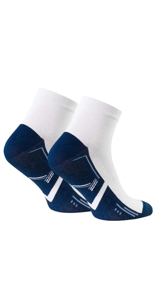 Kotníčkové ponožky pro muže Steven 318054 bílo-navy
