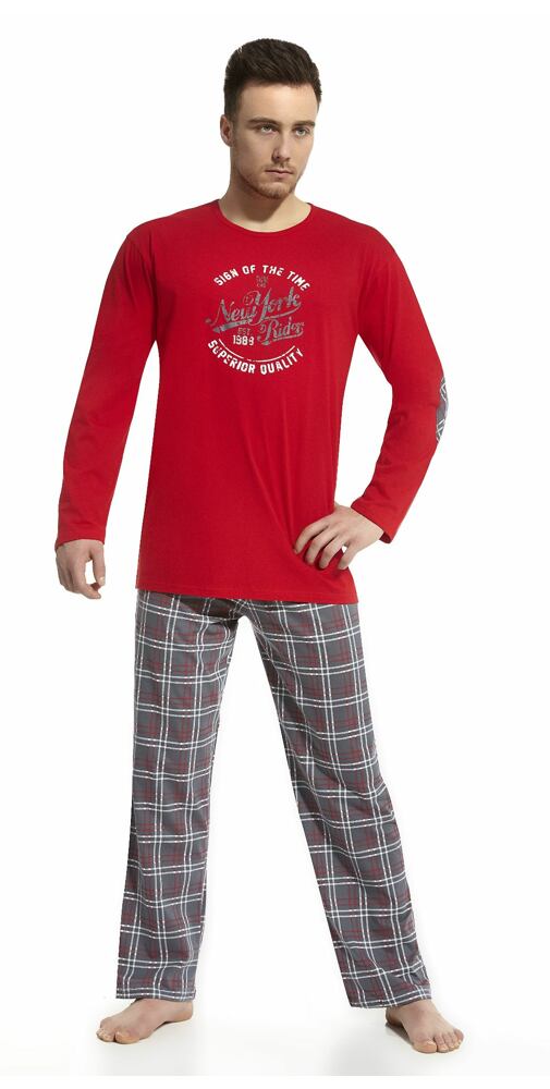 Pánské pyžamo Cornette New York - červená
