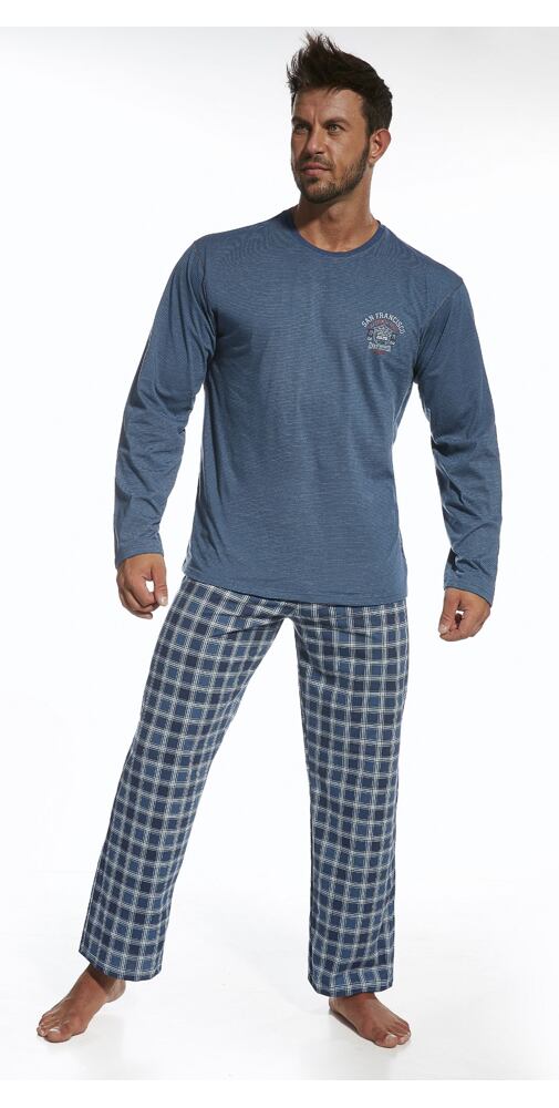 Pánské pyžamo Cornette Forest - jeans
