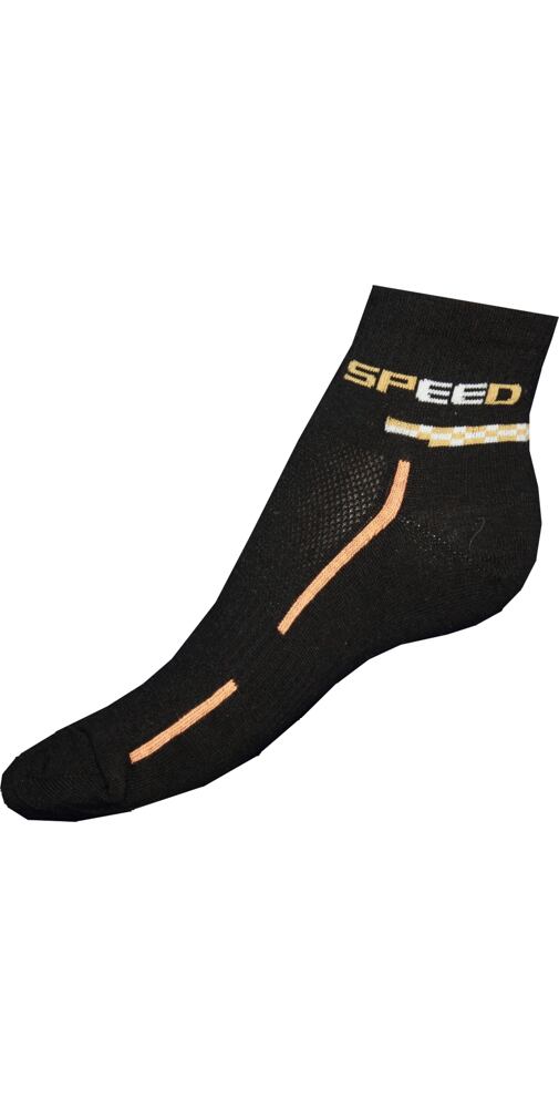 Ponožky Gapo Fit Speed - černooranžová