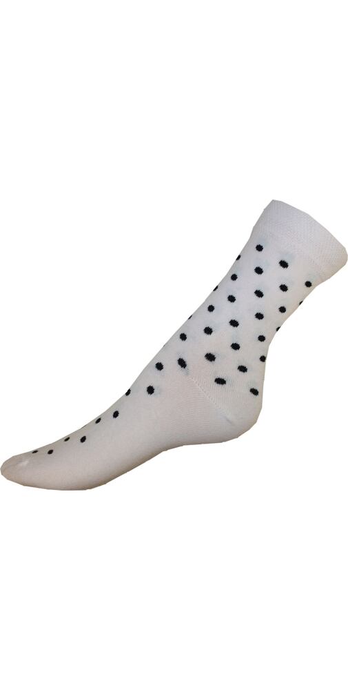 Ponožky Gapo Elastik Puntík 2 - bílá