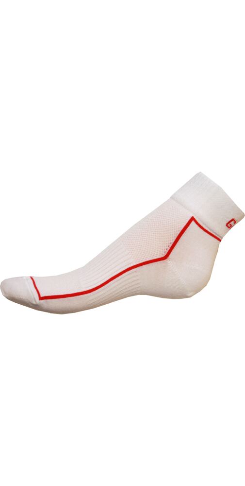 Ponožky Gapo Fit Antibak - bíločervená