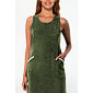 Froté dámské  šaty Vamp bez rukávů 20549 zelené