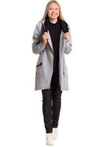 Sportovně elegantní dámská parka Tolmea 8923 šedý melír