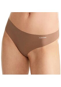 Tanga laserem střižené Calvin Klein QD5147E mocca