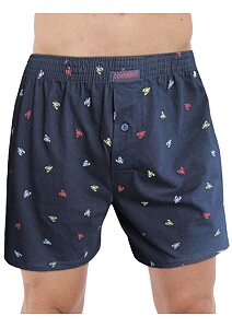 Bavlněné trenýrky do podkovy Cornette Comfort 002/299 navy krab