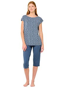 Dámské pyžamo s mořským potiskem Vamp 22050 blue raf