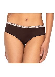 Dámské brazilky laserem střižené Timo 102852 dark chocolate
