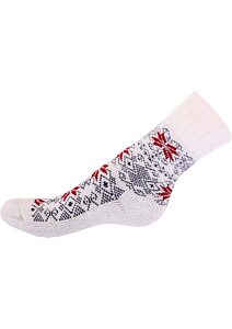 Módní ponožky s ovčí vlnou Matex Jola 435 červená