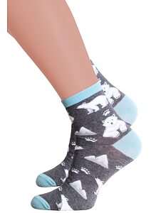 Dámské ponožky Steven 771099 šedé