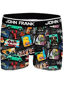 Boxerky pro muže s barevným potiskem John Frank 343 mural