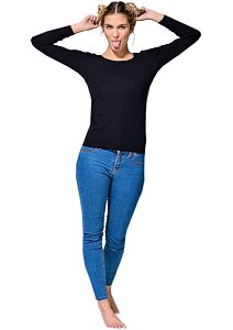 Bavlněné tričko pro ženy Body Feeling Pleas 163912 černé