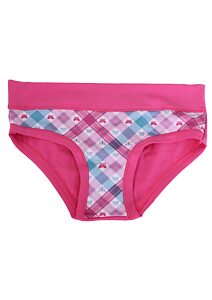 Bavlněné dívčí kalhotky Emy Bimba B2831 rosa fluo