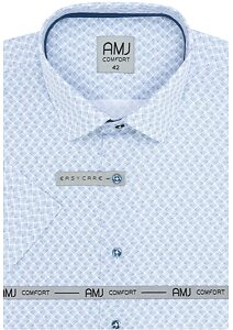 Elegantní košile pro muže AMJ Comfort VKBR 1279 bílo-modrá