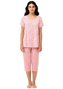 Dámské pyžamo Vamp s knoflíkovou légou 22003 pink blush