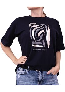 Stylové dámské tričko Latynka 504 navy