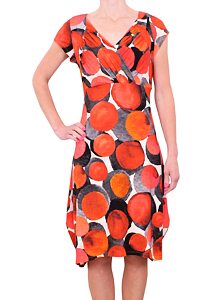 Módní šaty Fashion Mam 1336 orange kola