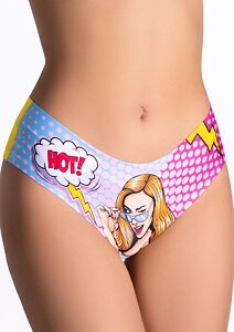 Bezešvé dámské kalhotky s obrázky Meméme hot girl