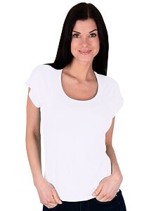 Dámské tričko Babell Inea  s krátkým rukávem bílé