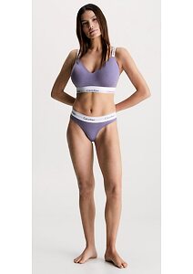 Calvin Klein Bralette QF7059E lila sportovní podprsenka 