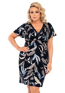 Noční košilka pro plnoštíhlé dámy Donna Helen Plus navy