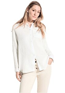 Mušelínová dámská košile Cecil 344590 bílá perla