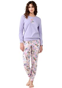 Dámské pyžamo do manžety Vamp 21303 lavender sweet