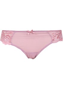 Celokrajkové dámské brazilky SiéLei 7637 Flower Lace malva