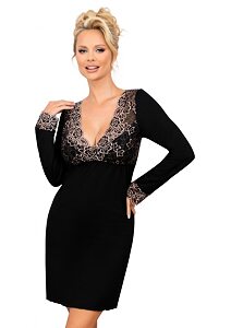 Elegantní noční košilka Donna Emma černá