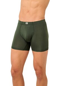 Pánské boxerky Vamp Micromodal s dlouhýma nohavičkama 22855 green ivy
