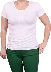Tričko pro ženy s krátkým rukávem Orange 2192 bílá perla