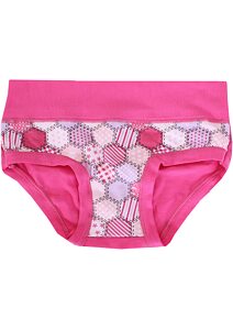 Bavlněné dívčí kalhotky Emy Bimba B2498 rosa fluo