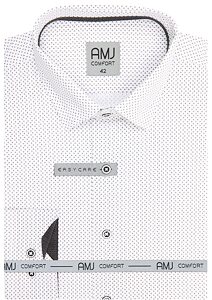 Elegantní pánská košile AMJ Comfort Slim Fit VDSBR 1239 bílá
