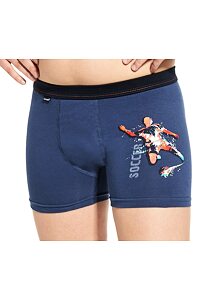 Boxerky pro malé sportovce Cornette Soccer tm.jeans