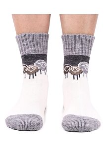 Ponožky s ovčí vlnou Matex Dita M852 cream