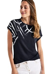 Pohodlné dámské tričko Cecil 320226 navy