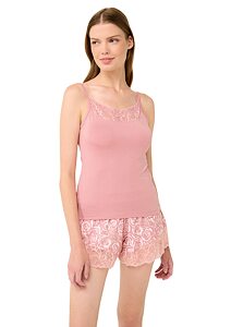 Dámská košilka Vamp s krajkou 22812 pink blush