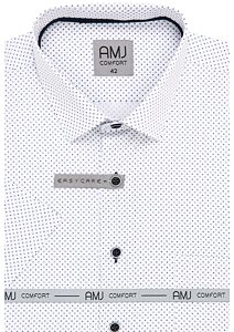 Elegantní košile pro muže AMJ Comfort Fit VKBR 1363 bílo-navy