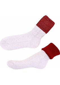 Ponožky s ovčí vlnou Matex Merino červená