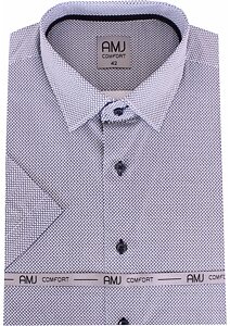 Pánská košile AMJ Comfort VKBR 1194 bílá s tiskem